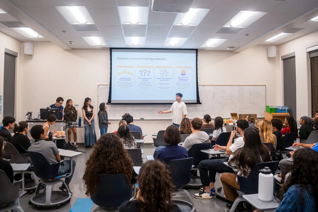 ISMP mentors and students together